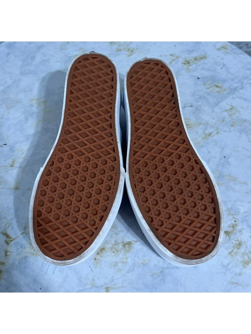 Vans Slip On Stackform Women's Size 6.5 Shoes Purple White Low Platform Sneakers